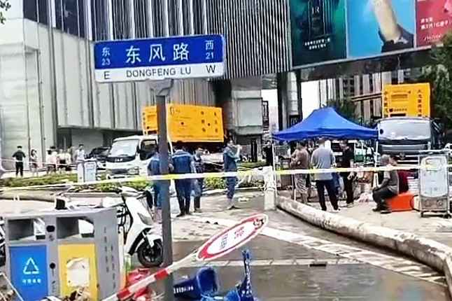 开云唯一官网_开云（中国）排涝突击队在排涝现场